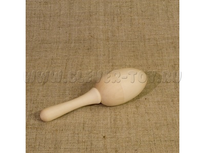 Погремушка малая (дерево, без росписи) Погремушка малая (дерево, без росписи)