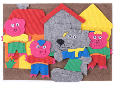 Три поросенка с игровым полем Три поросенка с игровым полем