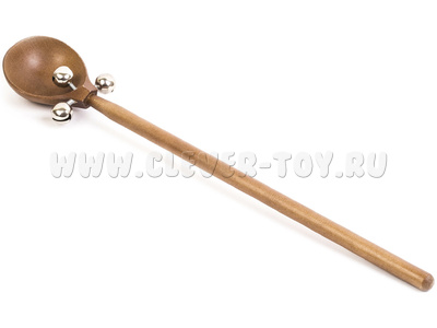 Ложка длинная с бубенцами (дерево тонированное, 2 категория) Ложка длинная с бубенцами (дерево тонированное, 2 категория)