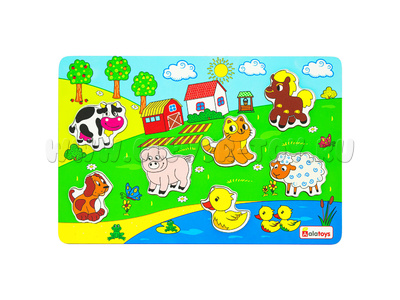 Пазл деревянный "Ферма" (остатки) Пазл деревянный "Ферма" (остатки)