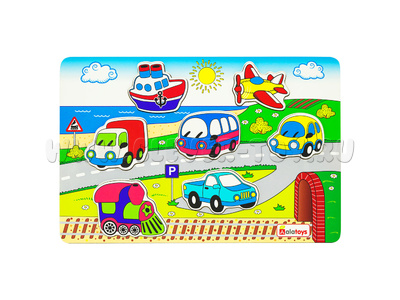 Пазл деревянный "Транспорт" Пазл деревянный "Транспорт"