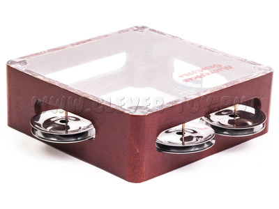 Бубен из массива березы с натяжкой, D 15 см (тонированный) Бубен из массива березы с натяжкой, D 15 см (тонированный)