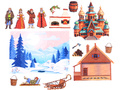 По щучьему велению с игровым полем (фетр) По щучьему велению с игровым полем (фетр)