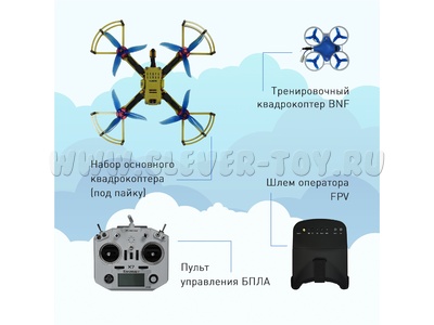 Образовательный набор квадрокоптера EDDRON First (под пайку)