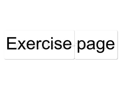 Магнитные карточки "Exercise page" (фон белый) Магнитные карточки "Exercise page" (фон белый)