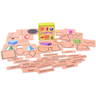 Набор магнитных карточек "Геометрические фигуры и тела"